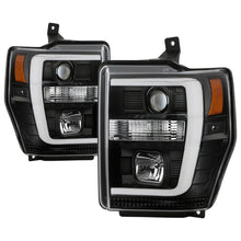Carica l&#39;immagine nel visualizzatore di Gallery, Spyder Ford F-250/350/450 08-10 V2 High-Power LED Headlights-Switch Back-Black PRO-YD-FS08PL-SBLB-BK