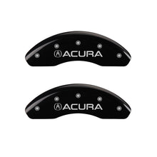 गैलरी व्यूवर में इमेज लोड करें, MGP 4 Caliper Covers Engraved Front Acura Rear ILX Black Finish Silver Char 2017 Acura ILX