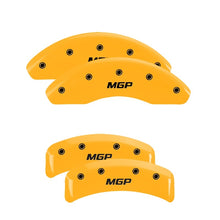 Cargar imagen en el visor de la galería, MGP Front set 2 Caliper Covers Engraved Front MGP Yellow finish black ch