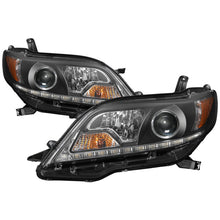 Cargar imagen en el visor de la galería, Spyder 2015-2017 Toyota Sienna Projector Headlights - DRL LED - Black PRO-YD-TSEN15-DRL-BK