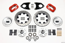गैलरी व्यूवर में इमेज लोड करें, Wilwood Forged Dynalite Front Kit 12.19in Drilled Red 71-80 Pinto/Mustang II Disc &amp; Drum