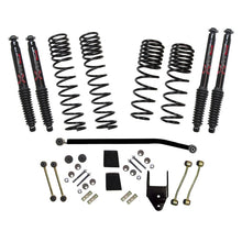 Laden Sie das Bild in den Galerie-Viewer, Skyjacker Diesel 3.5-4in Dual Rate Long Trvl Sus Lift Kit w/Blk MAX Shocks - 2020 Jeep JL 4WD Rub