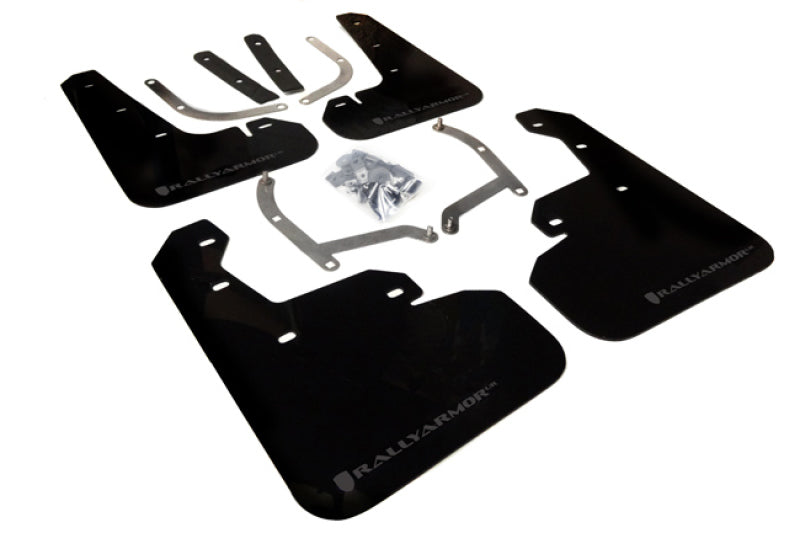 Rally Armor 2017+ Impreza UR Black Mud Flap w/ Grey Logo - 2to4wheels