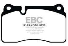 Charger l&#39;image dans la galerie, EBC 11-14 Audi TT RS 2.5 Turbo Yellowstuff Front Brake Pads