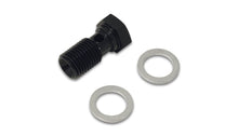 Carica l&#39;immagine nel visualizzatore di Gallery, Vibrant Aluminum Banjo Bolt w/ 2 Washers (M10x1.25 23mm LG) - Anodized Black