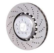 गैलरी व्यूवर में इमेज लोड करें, SHW 13-16 BMW M5 4.4L Right Front Cross-Drilled Lightweight Brake Rotor