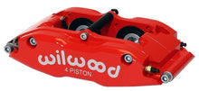 गैलरी व्यूवर में इमेज लोड करें, Wilwood Caliper-BNSL4R-Red 1.75in Pistons 1.25in Disc