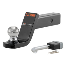 Carica l&#39;immagine nel visualizzatore di Gallery, Curt Towing Starter Kit w/2in Ball (2in Shank 7500lbs 4in Drop)