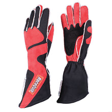 Cargar imagen en el visor de la galería, RaceQuip SFI-5 Red/Black Small Outseam Angle Cut Glove