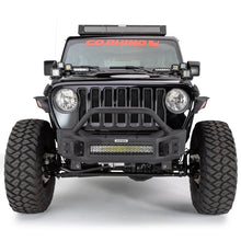 Charger l'image dans la galerie, Go Rhino 07-20 Jeep Wrangler JL/JLU/JK/JKU/Gladiator JT Rockline Front Stubby Bumper w/ Overrider