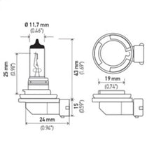 Cargar imagen en el visor de la galería, Hella Bulb H11 12V 55W PGJ19-2 T4 LONG LIFE