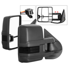 Cargar imagen en el visor de la galería, xTune Chevy Silverado 07-13 Heated Smoke LED Signal Telescoping Mirrors MIR-CSIL07S-G2-PWH-SM-SET
