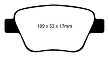 Carica l&#39;immagine nel visualizzatore di Gallery, EBC 10-13 Audi A3 2.0 Turbo (Bosch rear caliper) Greenstuff Rear Brake Pads