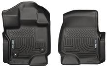 Carica l'immagine nel visualizzatore di Gallery, Husky Liners 15 Ford F-150 Super/Super Crew Cab WeatherBeater Black Front Floor Liners - 2to4wheels