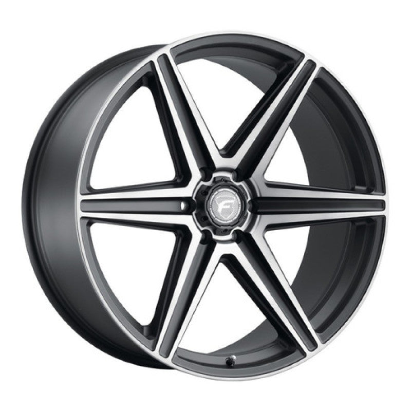 Forgestar F012 24X10 X6 6X135 ET25 BS6.5 Satin Black w/ Machine Lip DDT 87.1
