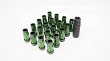 Carica l'immagine nel visualizzatore di Gallery, Wheel Mate 12x1.25 48mm Muteki SR48 Dark Green Open End Lug Nuts