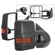 Cargar imagen en el visor de la galería, xTune Chevy Silverado 07-13 Heated Amber LED Signal Telescoping Mirrors MIR-CSIL07S-G2-PWH-AM-SET