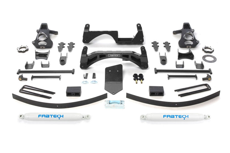 Fabtech 07-13 GM K1500 4WD w/o Autoride 6in Basic System w/Perf. Shocks