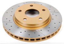 गैलरी व्यूवर में इमेज लोड करें, DBA 07-17 Jeep Wrangler Front Drilled &amp; Slotted Street Series X-Gold Rotor