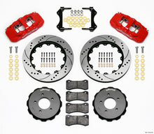 गैलरी व्यूवर में इमेज लोड करें, Wilwood AERO6 Front Hat Kit 14.00 Drilled Red 99-06 BMW E46