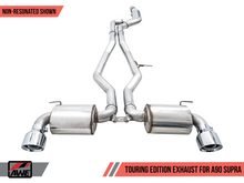 Carica l&#39;immagine nel visualizzatore di Gallery, AWE 2020 Toyota Supra A90 Non-Resonated Touring Edition Exhaust - 5in Chrome Silver Tips