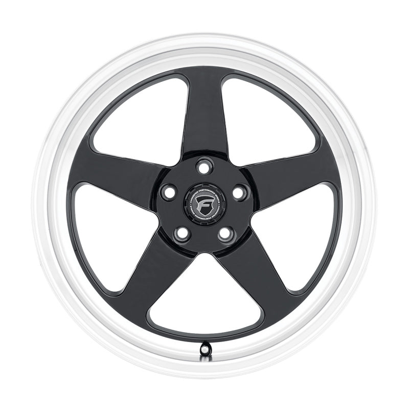 Forgestar F001 17X11 D5 Beadlock 5X120.65 ET43 BS7.8 Gloss Black w/ Machine Lip 78.1
