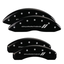Cargar imagen en el visor de la galería, MGP 4 Caliper Covers Engraved Front &amp; Rear Dodge Yellow Finish Black Char 2010 Dodge Ram 3500