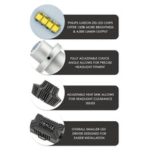 Carica l'immagine nel visualizzatore di Gallery, Oracle H11 4000 Lumen LED Headlight Bulbs (Pair) - 6000K