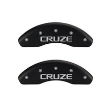 Carica l&#39;immagine nel visualizzatore di Gallery, MGP 4 Caliper Covers Engraved Front &amp; Rear Block/Charger Black finish silver ch