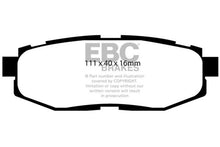 गैलरी व्यूवर में इमेज लोड करें, EBC 12+ Scion FR-S 2 Yellowstuff Rear Brake Pads