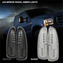 Charger l&#39;image dans la galerie, xTune Ford Superduty F250-F650 03-07 Amber LED Mirror Signal Lens - Clear ACC-LED-FDSD99-MR-C