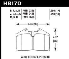 Carica l&#39;immagine nel visualizzatore di Gallery, Hawk 89-94 Porsche 911 / 86-94 944 / 93 &amp; 95 968 Front &amp; Rear Black Race Brake Pads
