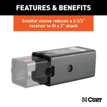 Carica l&#39;immagine nel visualizzatore di Gallery, Curt Reducer Sleeve Set (3in to 2-1/2in to 2in Shanks 2 Pieces)