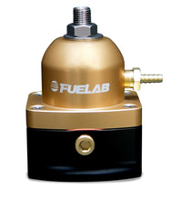 Cargar imagen en el visor de la galería, Fuelab 515 EFI Adjustable FPR 25-90 PSI (2) -10AN In (1) -6AN Return - Gold