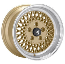 गैलरी व्यूवर में इमेज लोड करें, Enkei92 Classic Line 15x7 38mm Offset 4x100 Bolt Pattern Gold Wheel