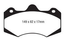Carica l&#39;immagine nel visualizzatore di Gallery, EBC AP Racing Caliper CP7040 Yellowstuff Brake Pads