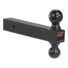 Carica l&#39;immagine nel visualizzatore di Gallery, Curt Multi-Ball Mount (2in Solid Shank 2in &amp; 2-5/16in Black Balls)