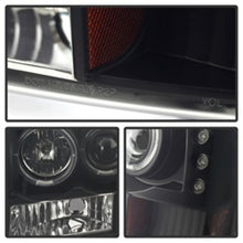 Carica l&#39;immagine nel visualizzatore di Gallery, Spyder Ford F250 Super Duty 99-04 Projector Version 2 LED Halo LED Blk Smke PRO-YD-FF25099-1P-G2-BSM