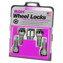 Laden Sie das Bild in den Galerie-Viewer, McGard Wheel Lock Bolt Set - 4pk. (Radius Seat) M14X1.5 / 17mm Hex / 27.0mm Shank Length - Black