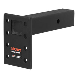 Curt Adjustable Pintle Mount (2-1/2in Shank 18000lbs 7in High 8in Long)