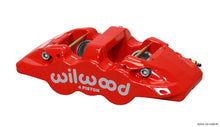 गैलरी व्यूवर में इमेज लोड करें, Wilwood Caliper-Aero4-L/H - Red 1.88/1.62in Pistons 1.25in Disc