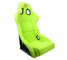 Cargar imagen en el visor de la galería, NRG FRP Bucket Seat PRISMA Edition - Large (Neon Green Alcantara/  Pearlized Back)
