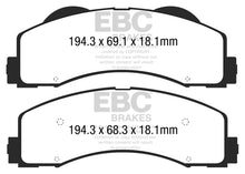 Laden Sie das Bild in den Galerie-Viewer, EBC 15+ Ford F150 2.7 Twin Turbo (2WD) Greenstuff Front Brake Pads
