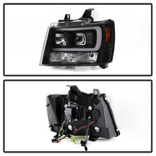 Carica l&#39;immagine nel visualizzatore di Gallery, Spyder 07-14 Chevy Suburban/Tahoe V2 Projector Headlights LED Turn Sig Black PRO-YD-CSUB07V3-SB-BK