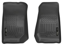 Carica l'immagine nel visualizzatore di Gallery, Husky Liners 07-12 Jeep Wrangler WeatherBeater Black Floor Liners