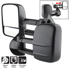 Carica l&#39;immagine nel visualizzatore di Gallery, Xtune Chevy Silverado 07-12 L&amp;R Manual Extendable Manual Adjust Mirror MIR-CSIL07-MA-SET