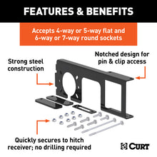 Load image into Gallery viewer, Curt Easy-Mount Brackets for 4 or 5-Flat &amp; 6 or 7-Round (2in Receiver 10-Pack)