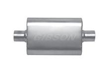 Carica l&#39;immagine nel visualizzatore di Gallery, Gibson MWA Superflow Center/Center Oval Muffler - 4x9x14in/2.25in Inlet/2.25in Outlet - Stainless