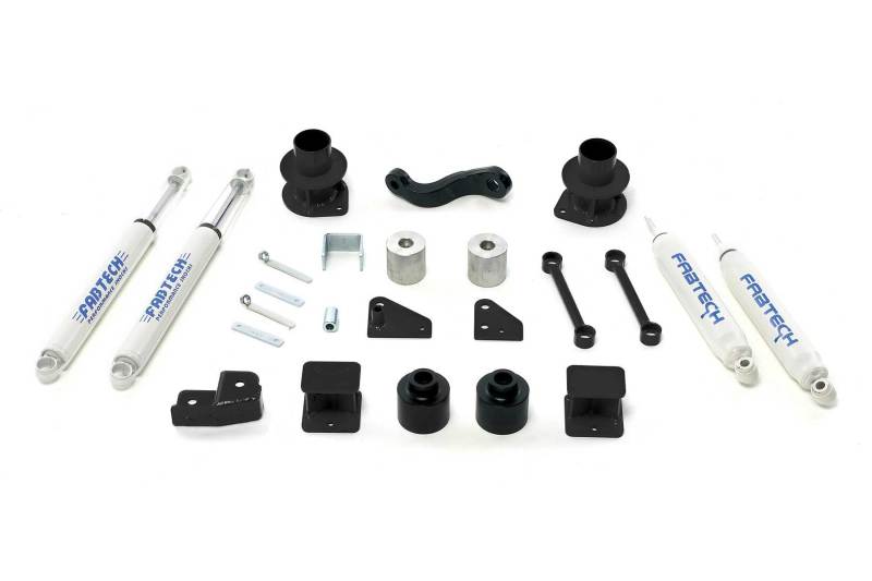 Fabtech 07-18 Jeep JK 4WD 3in Basic System w/Perf. Shocks
