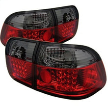 Carica l&#39;immagine nel visualizzatore di Gallery, Spyder Honda Civic 96-98 4Dr LED Tail Lights Red Smoke ALT-YD-HC96-4D-LED-RS